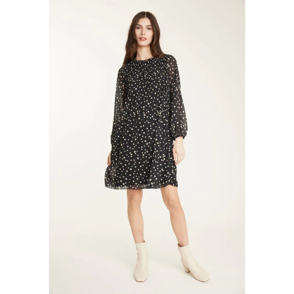Pistache Georgette Pleated Dress Size Small